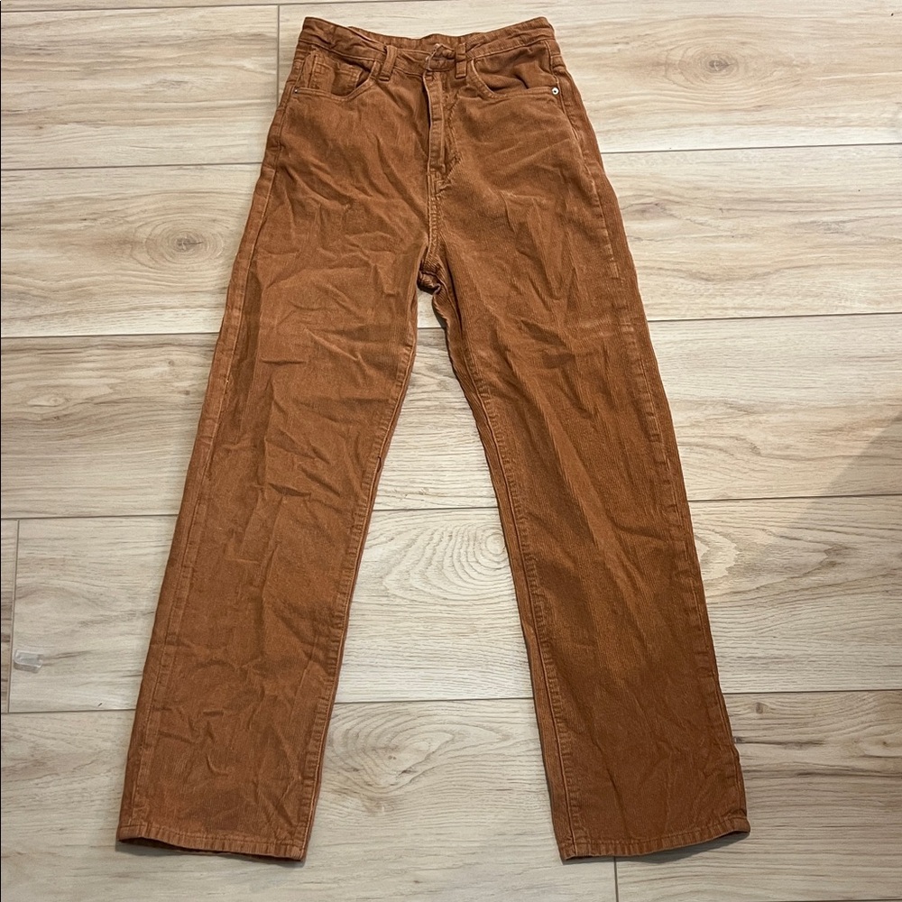 SHEIN Women's Brown Corduroy Pants